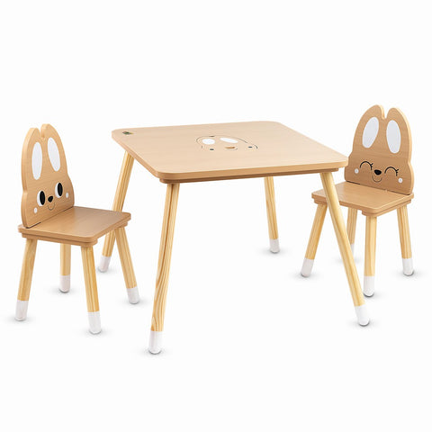 Cangaroo One storage table with 2 chairs Cute Bunny