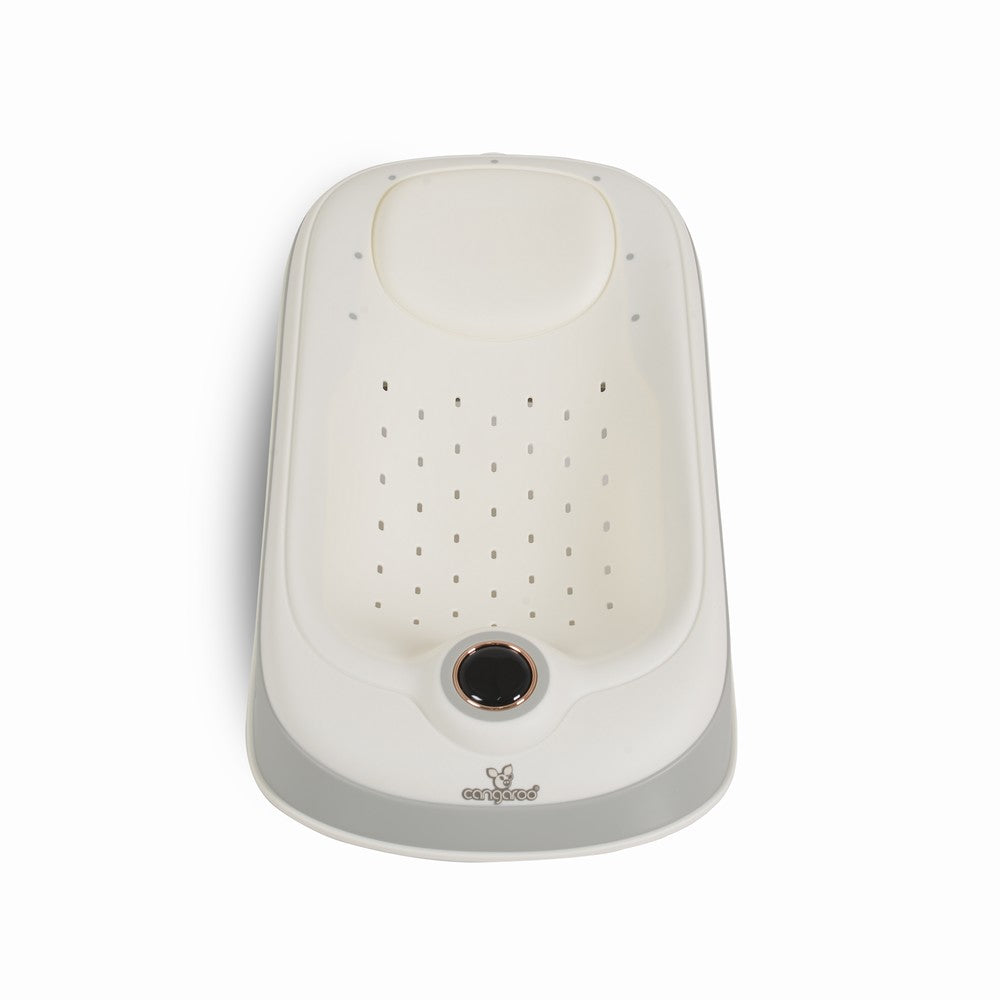 Cangaroo Baby bathtub support with thermometer Havana white