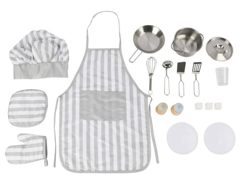 ElisDesign Premium wooden kitchen for kids with extended accessories + FREE textile set