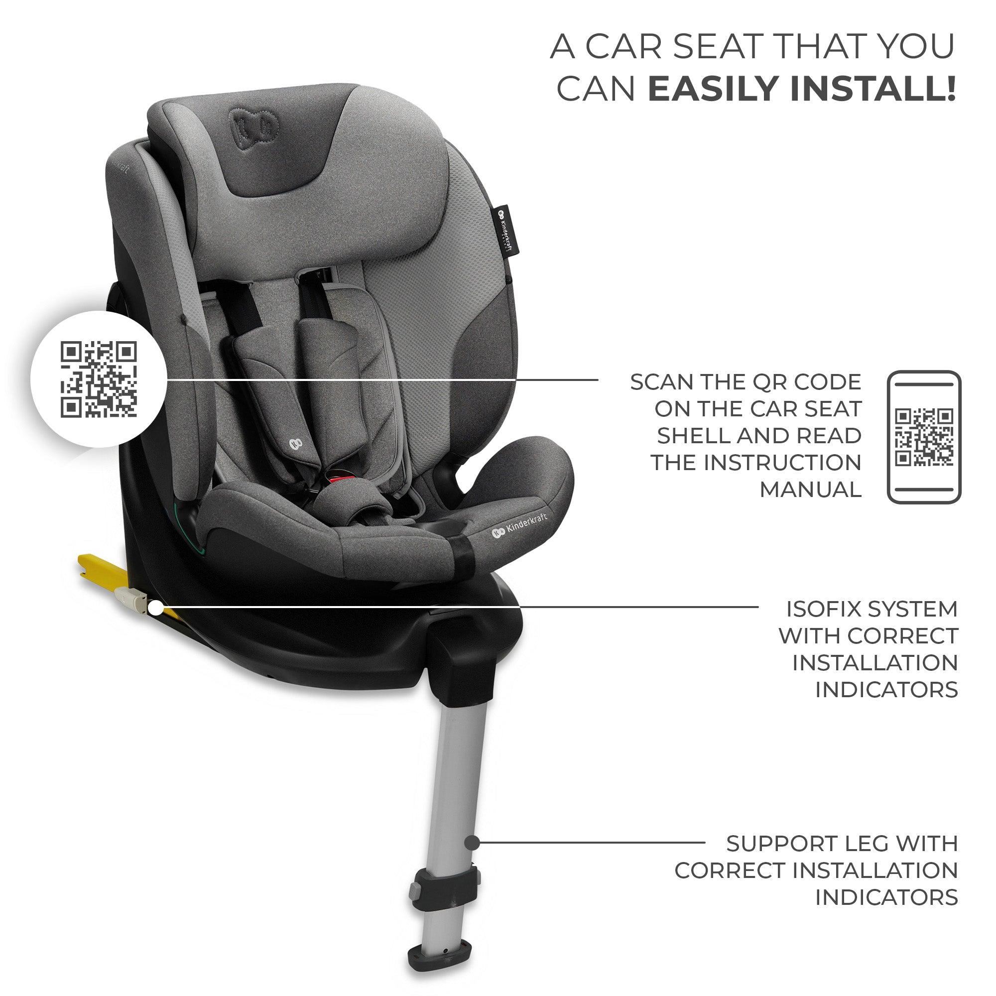 Kinderkraft i-Fix i-Size Car Seat (40–150 cm) - Mari Kali Stores Cyprus