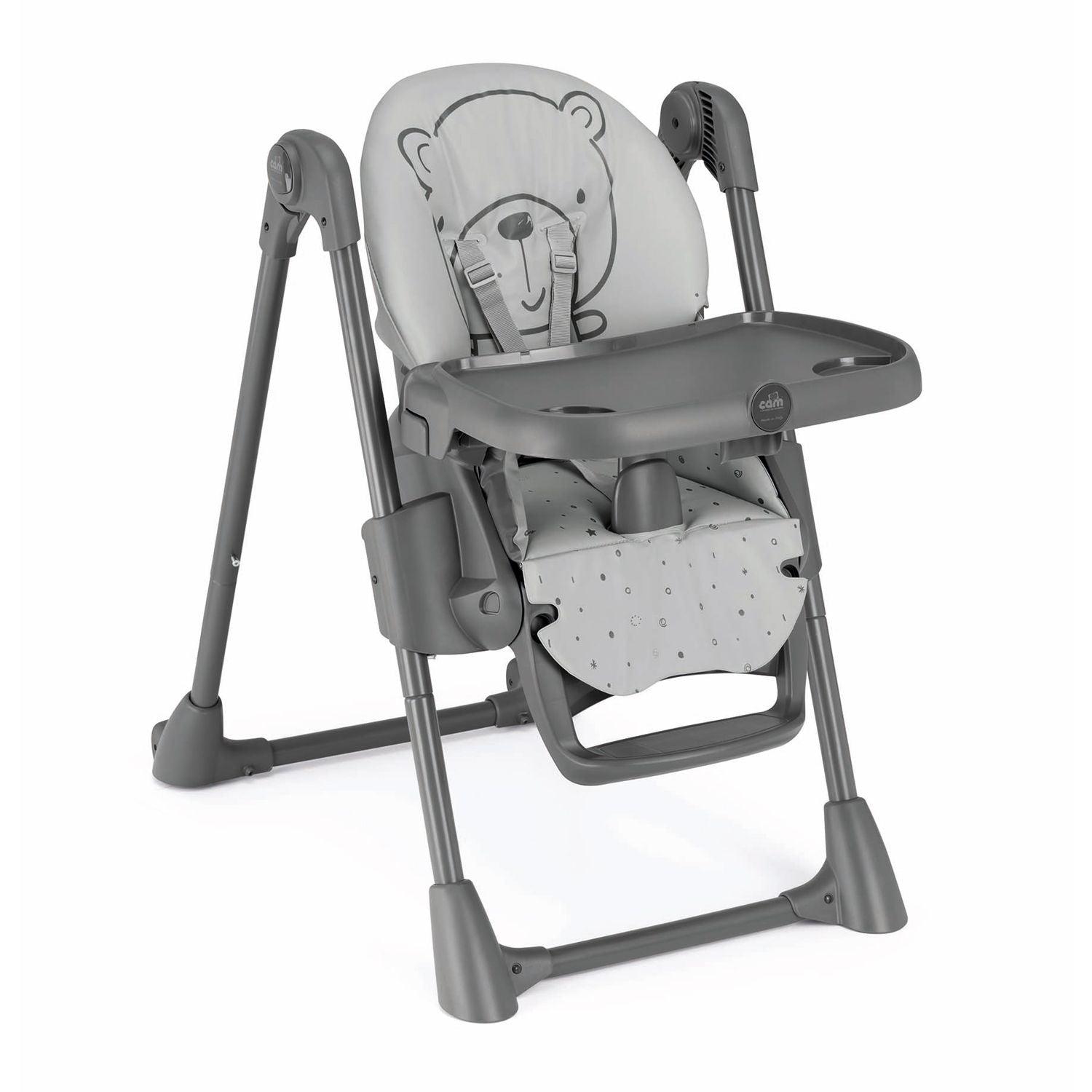 Cam Highchair Pappananna Grey Bear - Mari Kali Stores Cyprus