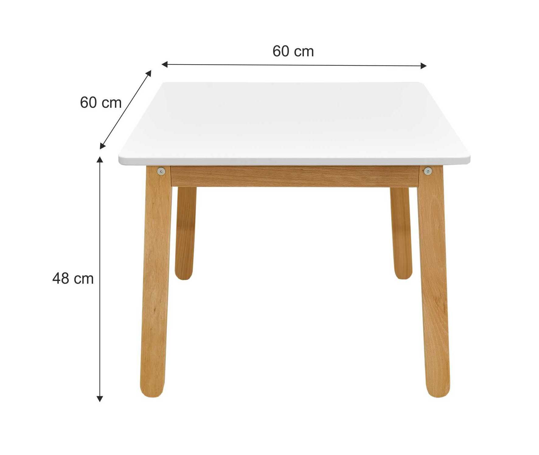 Bellamy Table Woody elegant white