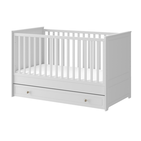 Bellamy Marylou snow bliss cot bed 70x140 drawer