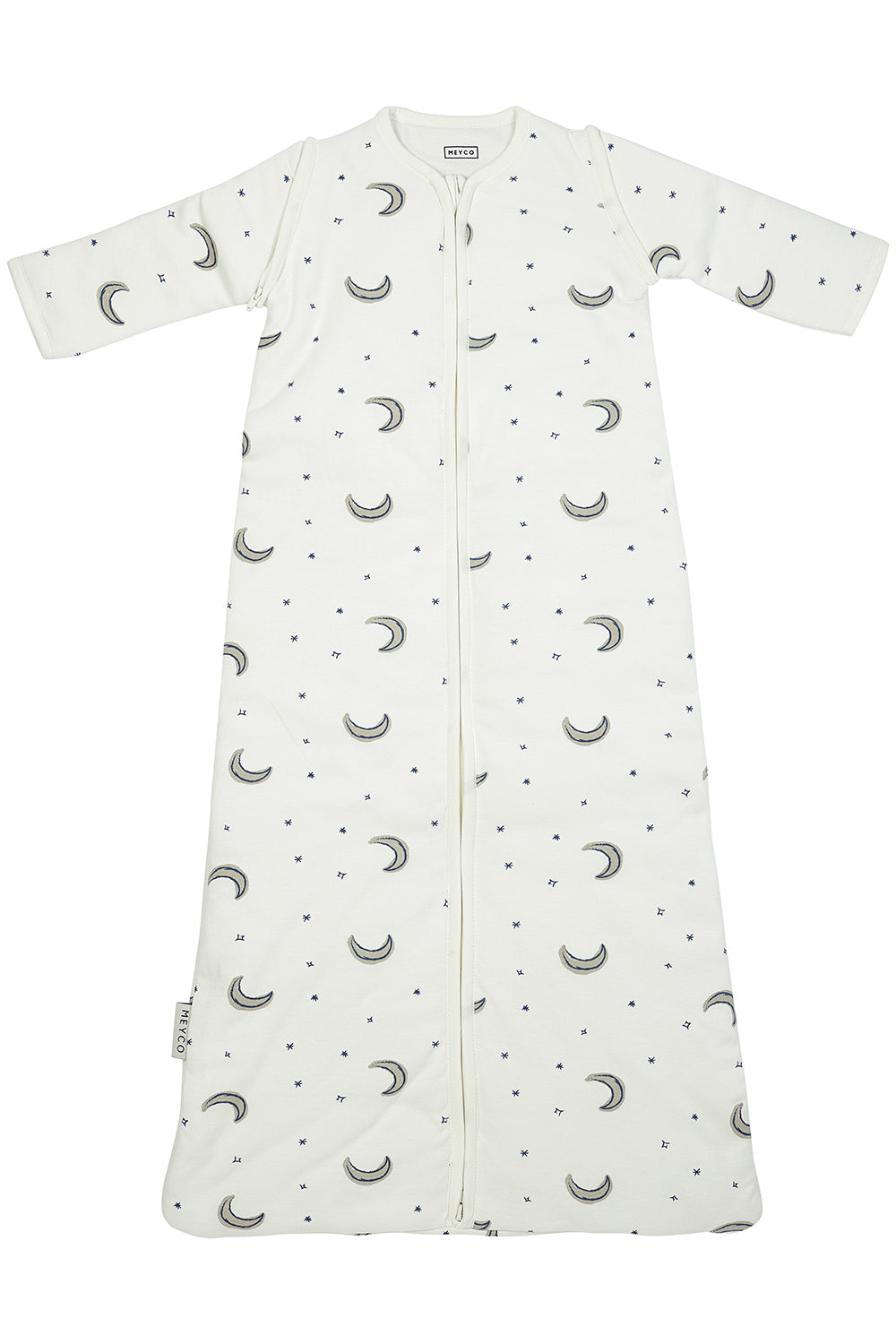 Meyco Baby Sleeping Bag With Detachable Sleeves Moon - Indigo - 70cm