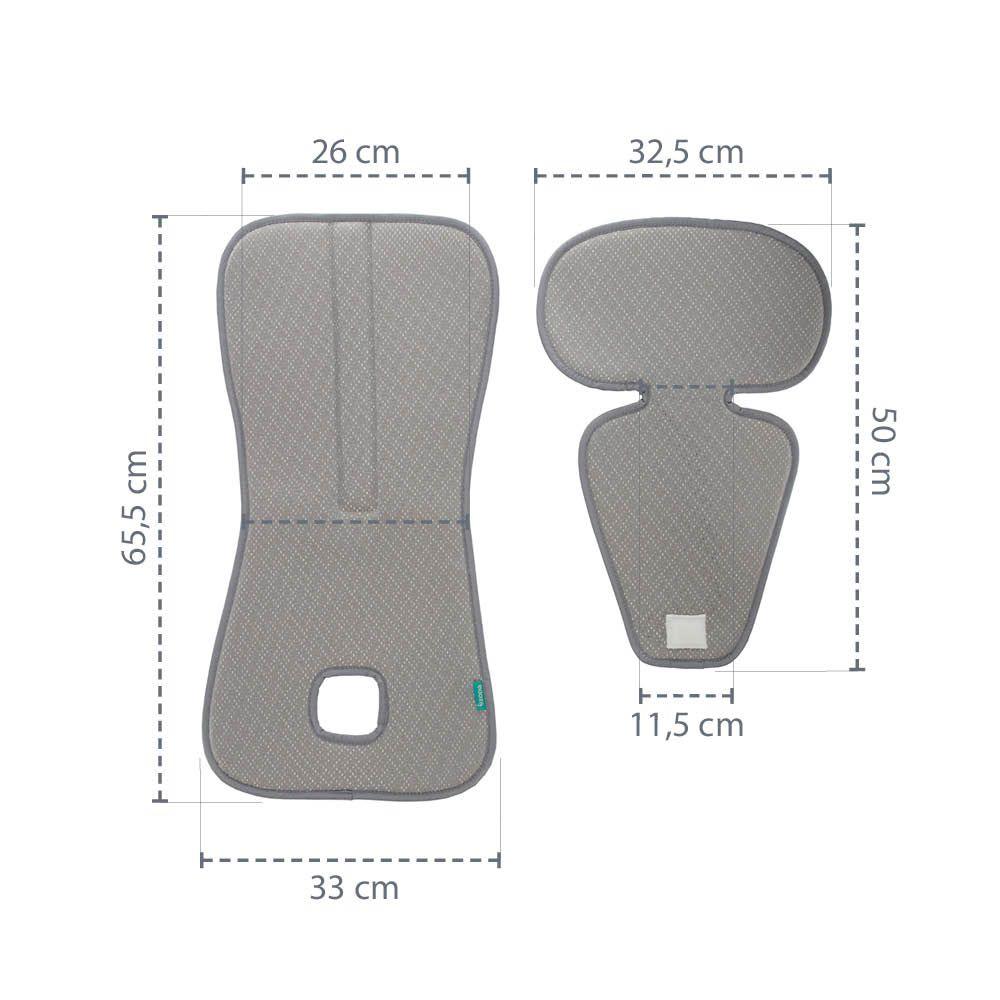 Breathable insert Breeze for the car seat group 2/3 15-36 kg