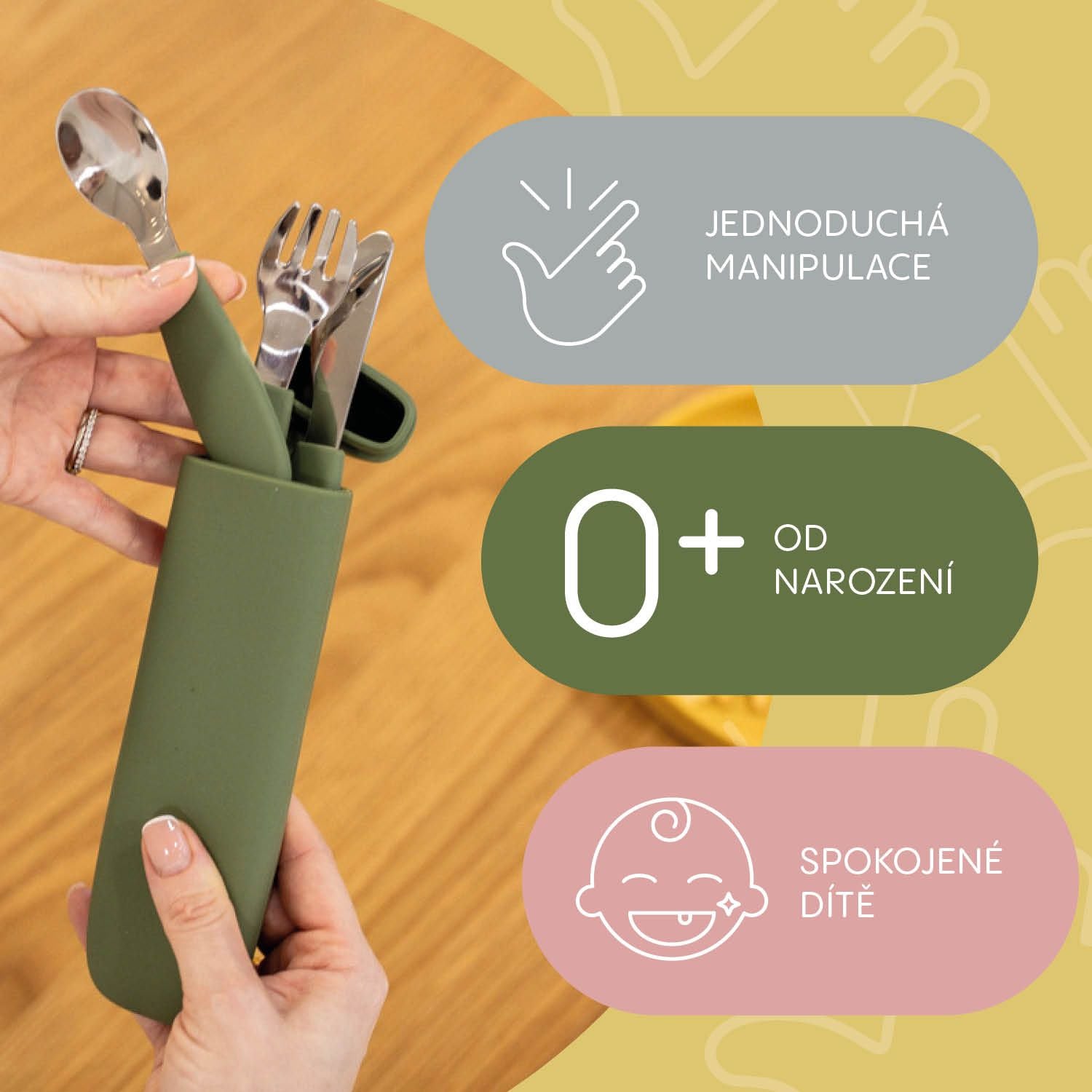 Zopa Silicone cutlery case