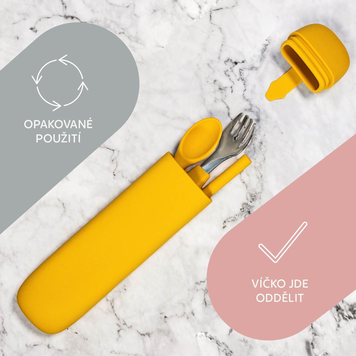 Zopa Silicone cutlery case