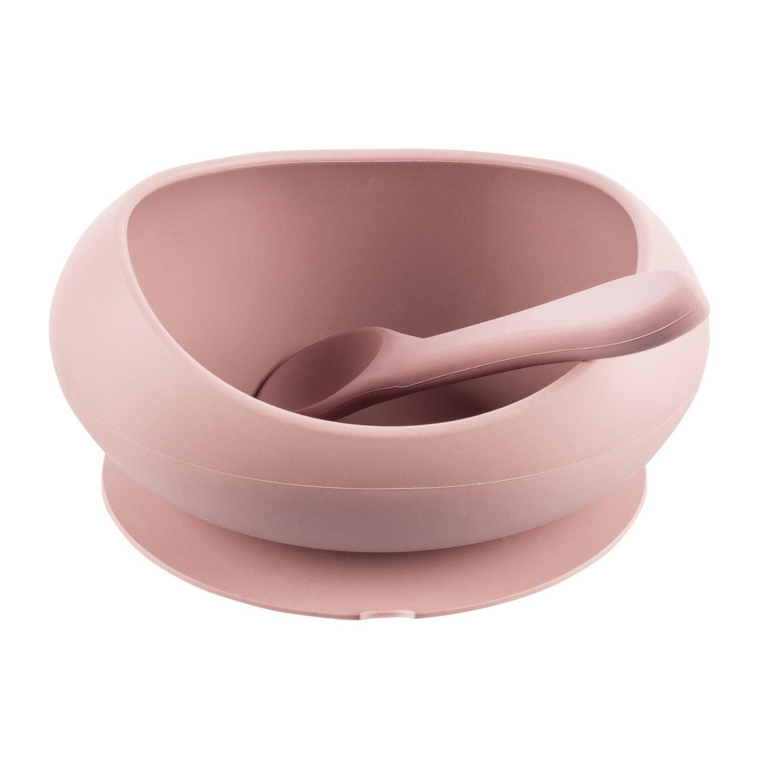 Silicone Baby Feeding Bowl with Suction + Spoon - Mari Kali Stores Cyprus