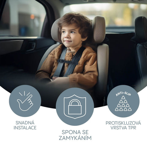 Zopa Safety belt lock for car seats DELUXE, Black