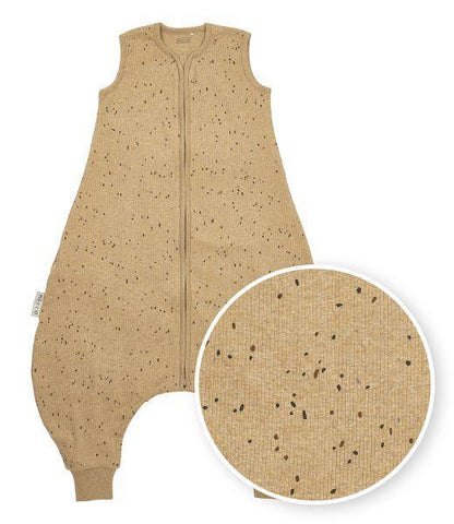 Meyco Baby Summer Sleep Overall Jumper Rib Mini Spot - Toffee Melange - 92cm - Mari Kali Stores Cyprus