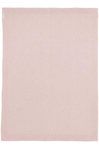 Cot Blanket Mini Knots 100x150cm - Soft Pink - Mari Kali Stores Cyprus