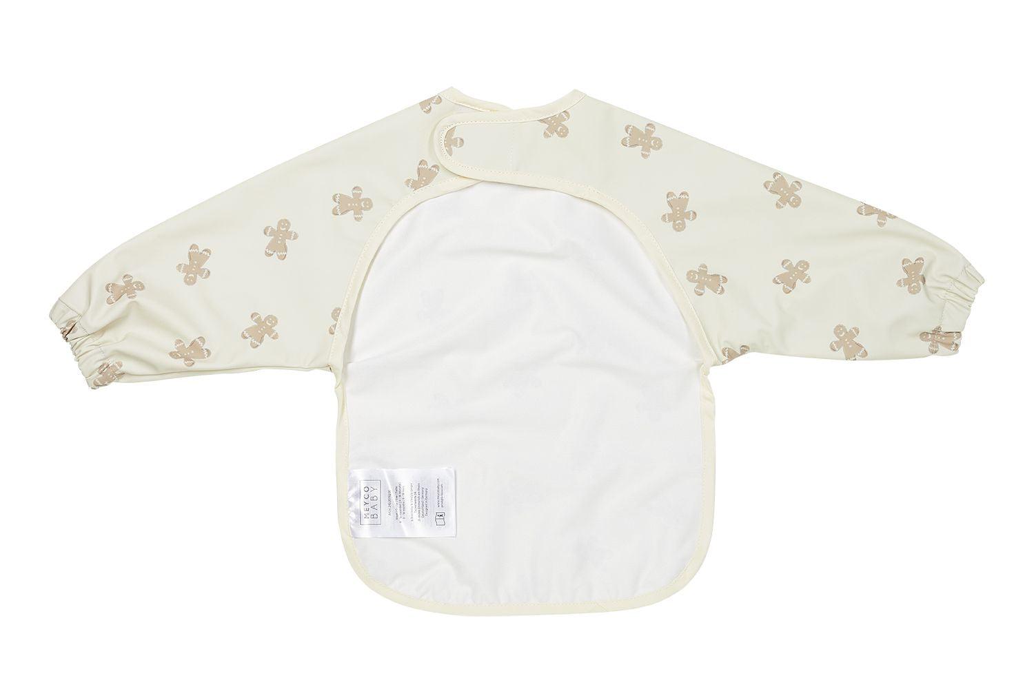 Meyco Baby Bib with Sleeves Gingerbread - Soft Sand - Mari Kali Stores Cyprus