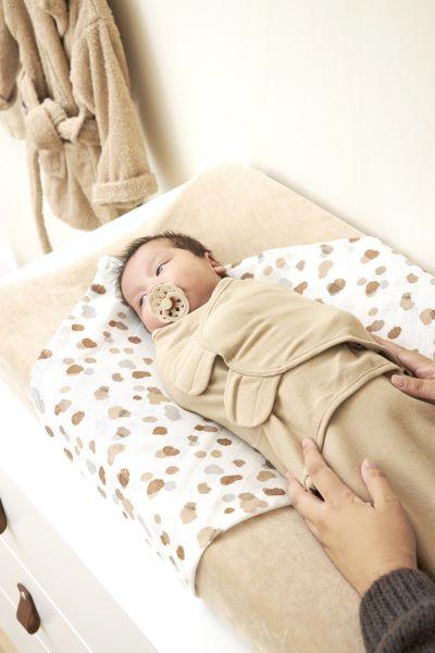 Meyco Swaddle Uni - Sand - 4-6 Months