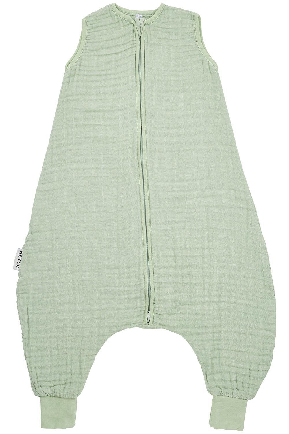 Meyco Baby Summer Sleep Overall Jumper Pre-Washed Muslin Uni - Soft Green - 92cm - Mari Kali Stores Cyprus