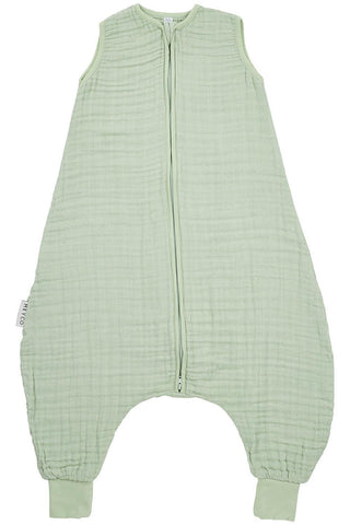Meyco Baby Summer Sleep Overall Jumper Pre-Washed Muslin Uni - Soft Green - 92cm - Mari Kali Stores Cyprus