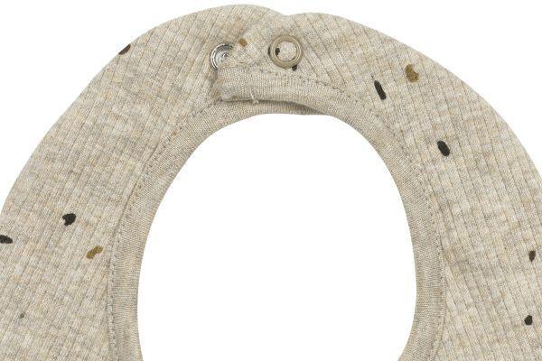 Meyco Mini-bib 2-pack Rib Mini Spot - Sand Melange - Mari Kali Stores Cyprus