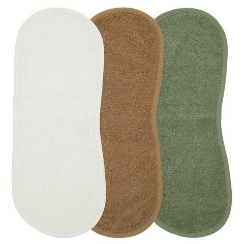 Meyco Burb Cloth 3-pack Terry Uni - Offwhite/toffee/forest Green - 53x20cm - Mari Kali Stores Cyprus