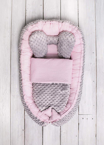 Belisima Cocoon Sweet Baby With Blanket Dots Pink
