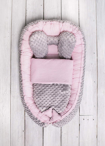 Belisima Cocoon Sweet Baby With Blanket Dots Pink