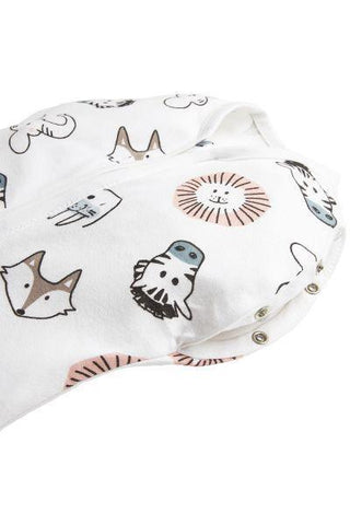 Meyco Cocoon Swaddle Bag Animal - Multicolour - 70cm - Mari Kali Stores Cyprus
