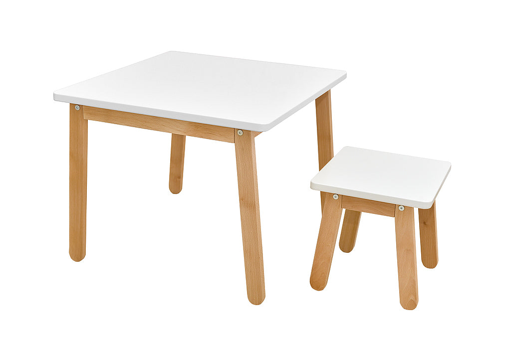Bellamy Stool Woody elegant white
