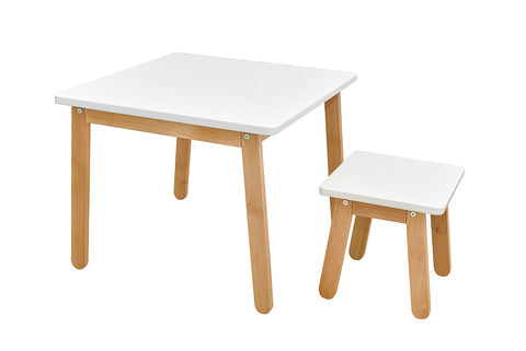 Bellamy Stool Woody elegant white