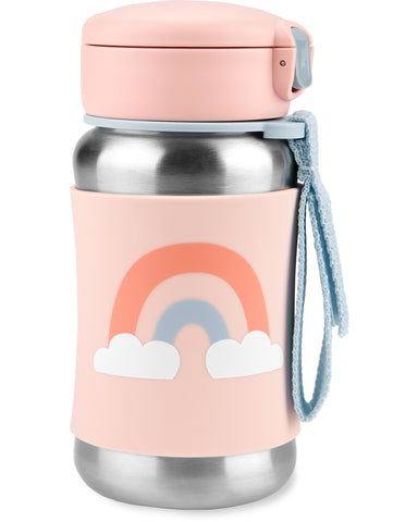 SKIP HOP Spark Style SS Straw Bottle 350 ml- Rainbow