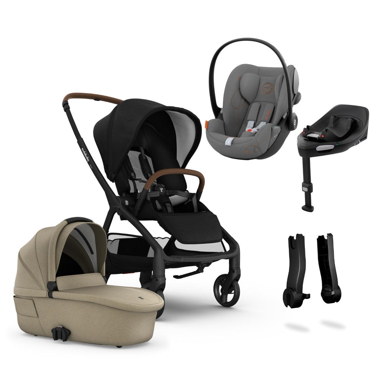 Redsbaby Aeron Stroller+ Carrycot + Cloud G & Base G Bundle