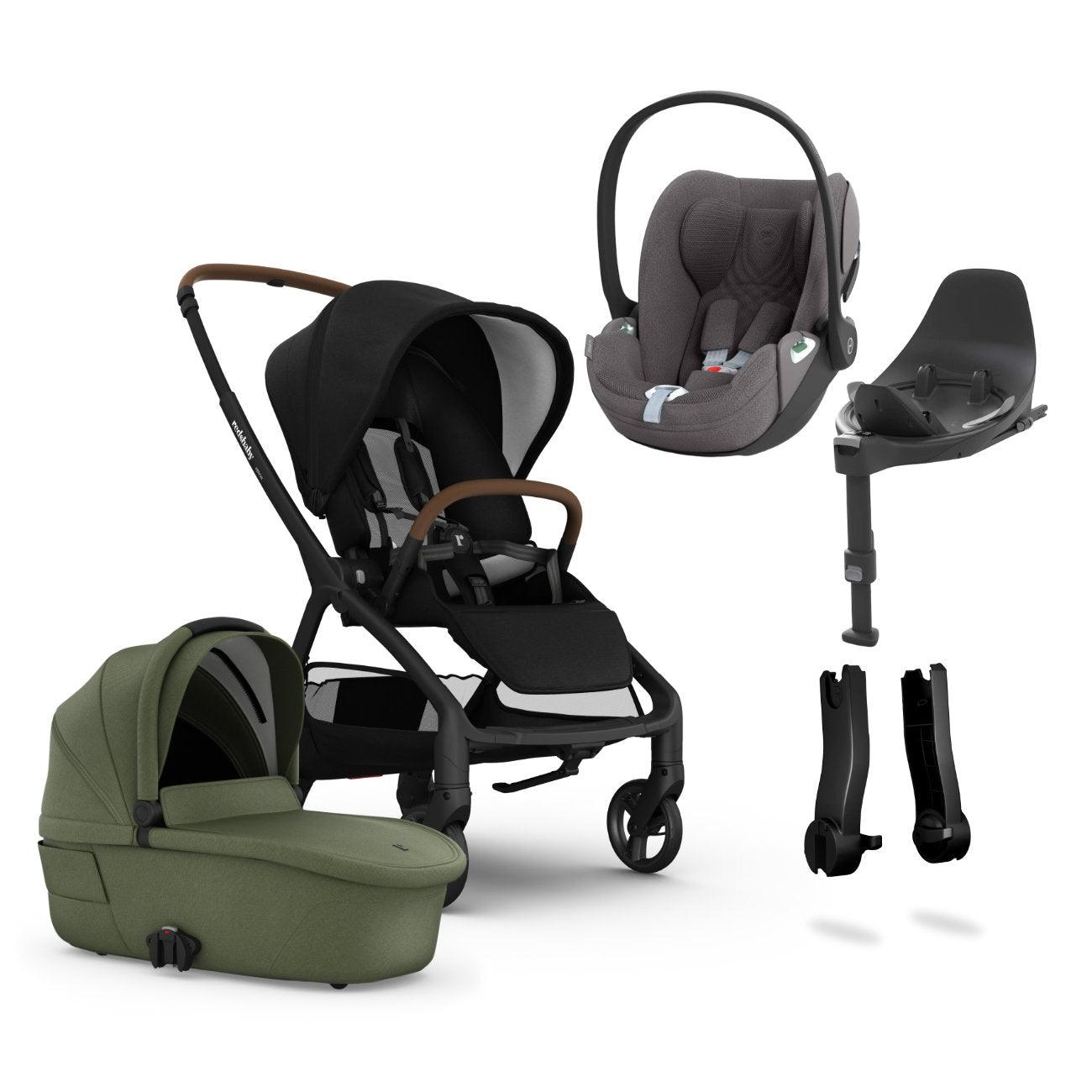 Redsbaby Aeron + Carrycot + Cloud T Car Seat + Base T Bundle