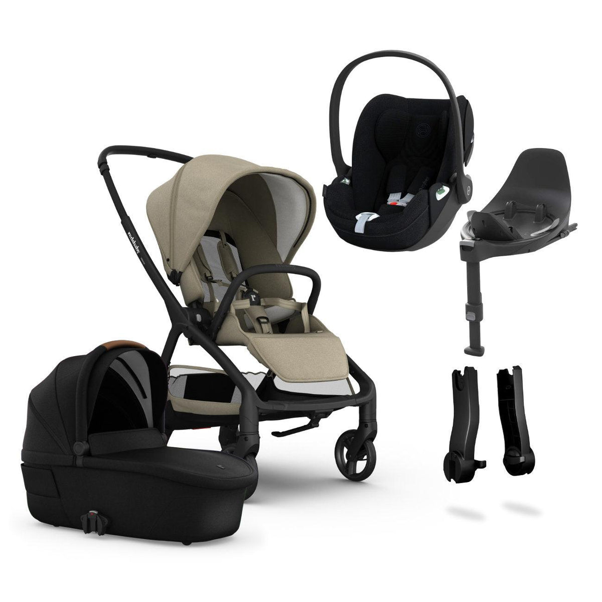 Redsbaby Aeron + Carrycot + Cloud T Car Seat + Base T Bundle