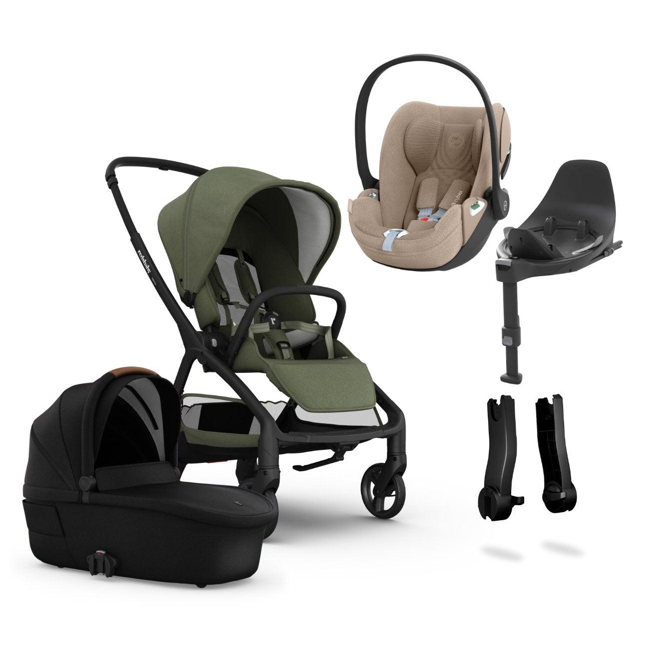 Redsbaby Aeron + Carrycot + Cloud T Car Seat + Base T Bundle