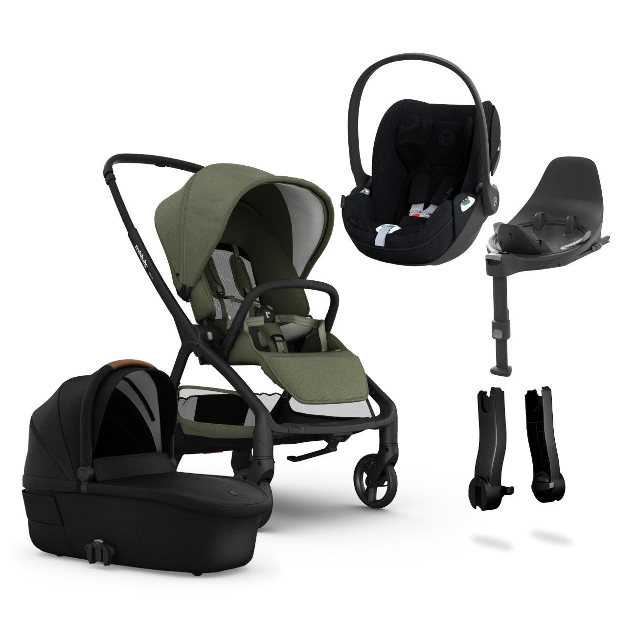 Redsbaby Aeron + Carrycot + Cloud T Car Seat + Base T Bundle