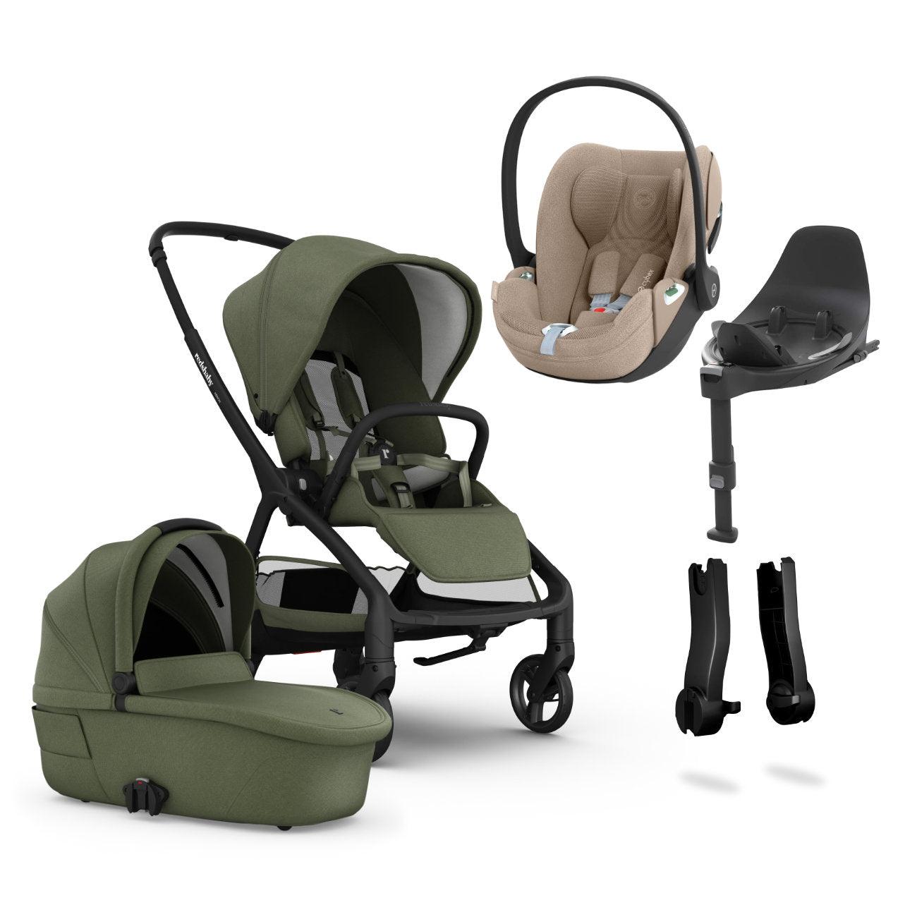 Redsbaby Aeron + Carrycot + Cloud T Car Seat + Base T Bundle