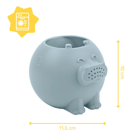 Badabulle Silicone Watering Can Hippopotamus