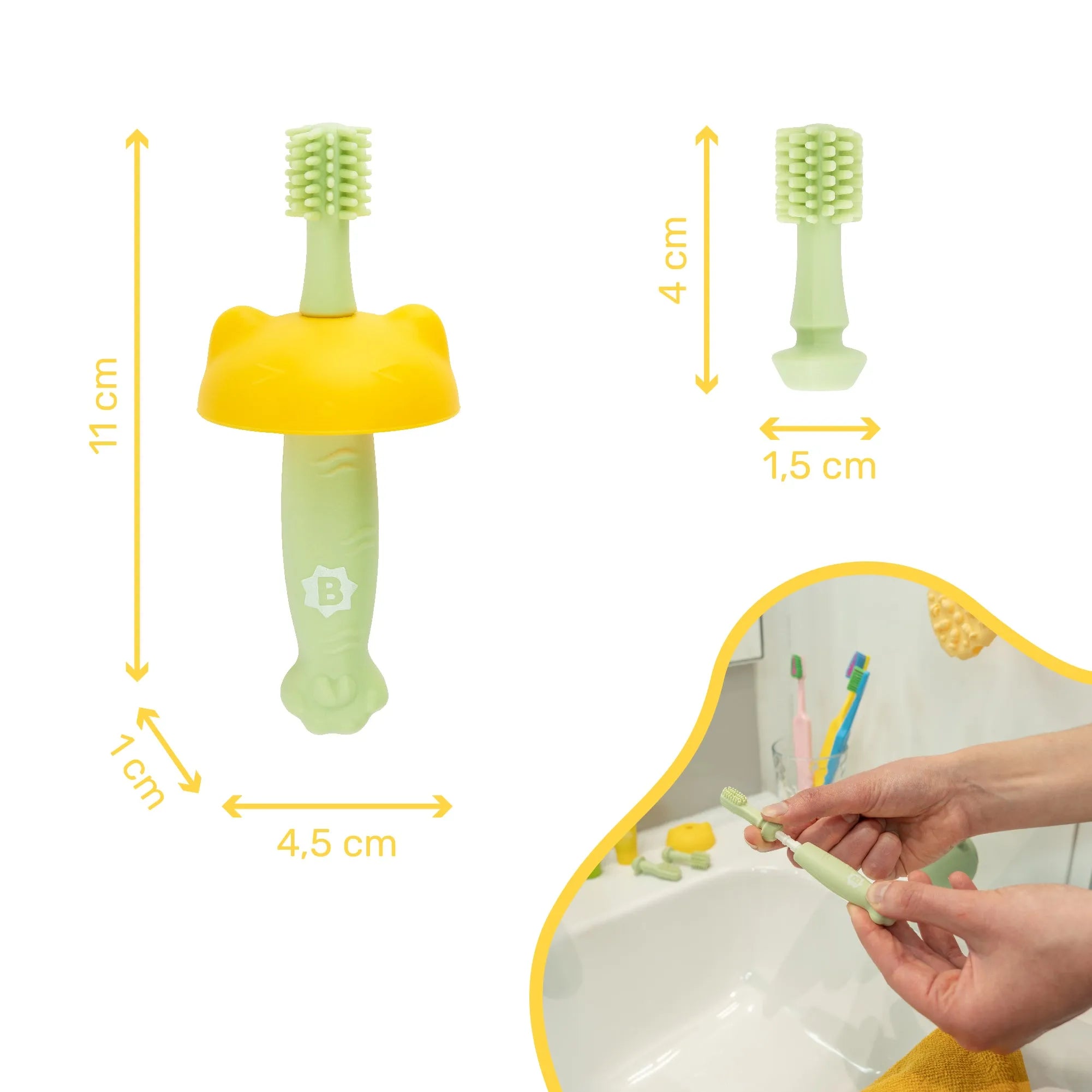 Badabulle Progressive Silicone Toothbrush