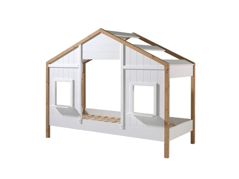 BABS Kids House Bed 90x200 cm  Style Bed with Roof & Windows