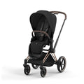 CYBEX Priam Baby Stroller in Sepia Black & Rosegold Frame