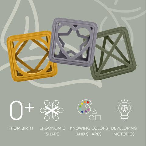 Zopa Silicone Teether – Square - Mari Kali Stores Cyprus