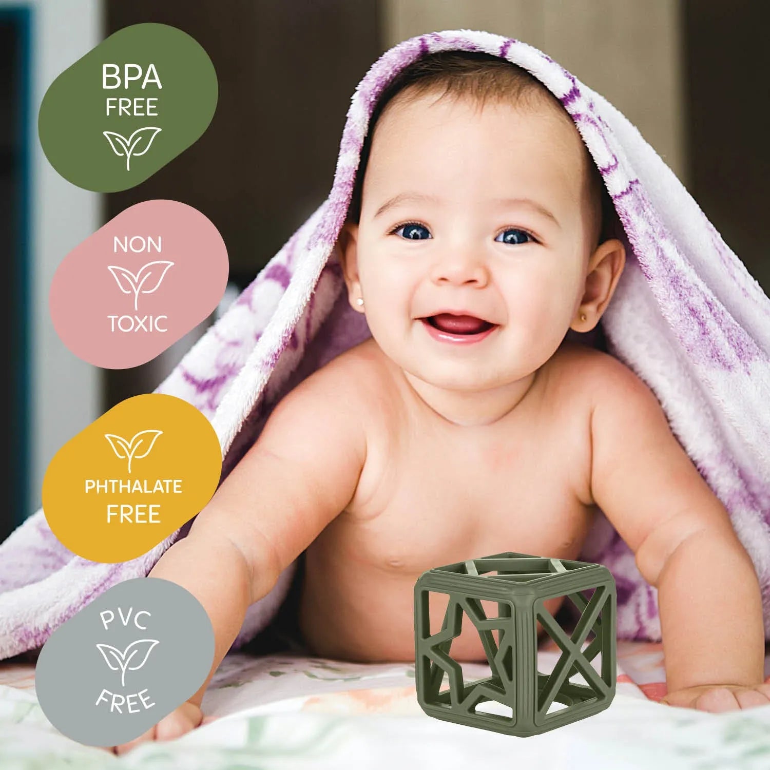 Zopa Silicone Teether – Square - Mari Kali Stores Cyprus