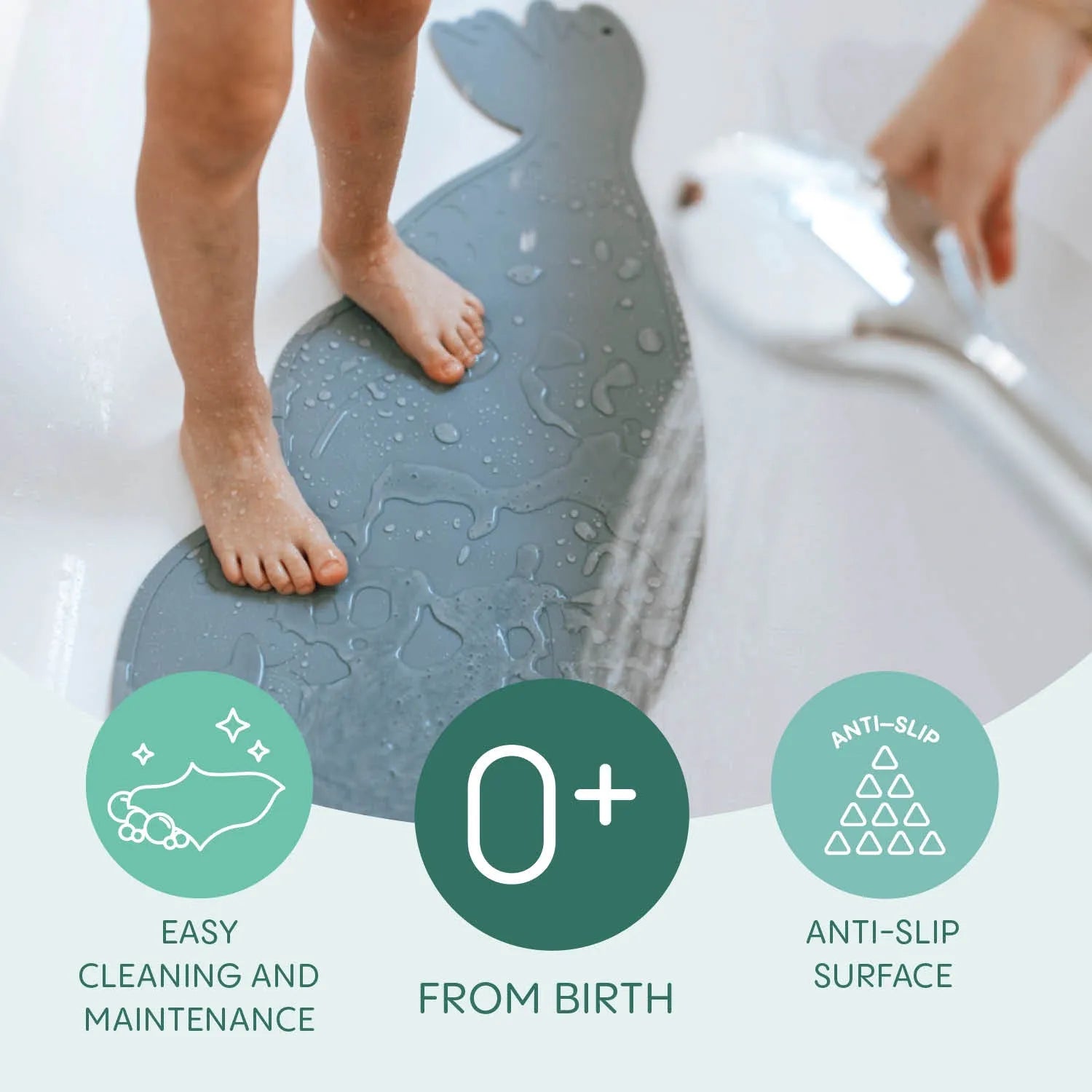 Zopa Silicone Bath Mat – Anti-Slip - Mari Kali Stores Cyprus