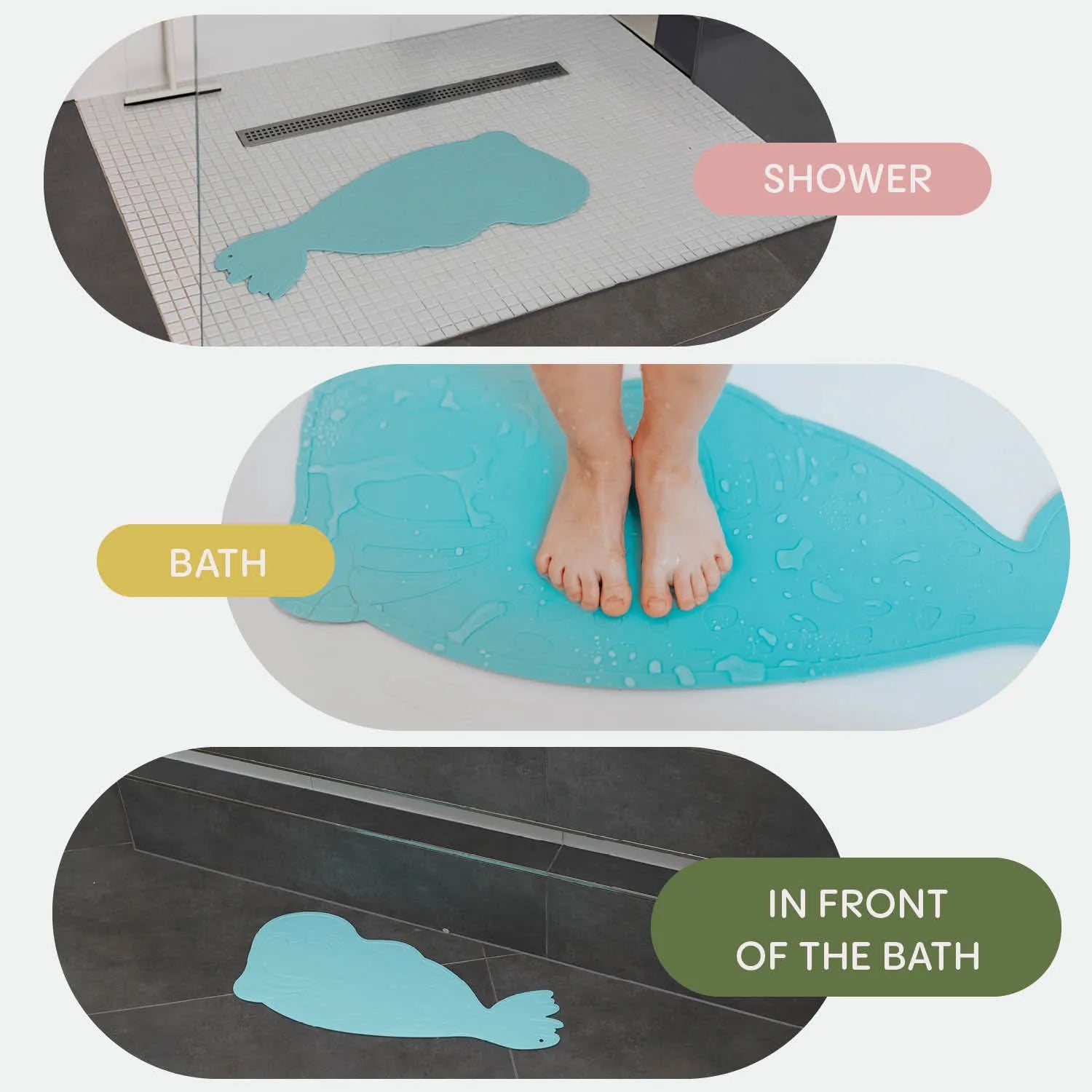 Zopa Silicone Bath Mat – Anti-Slip - Mari Kali Stores Cyprus