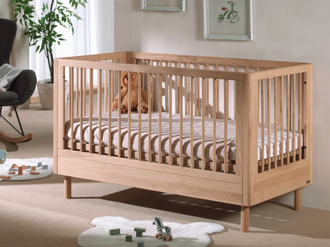 JAXX Forrest Baby/Toddler Bed 70 × 140 cm Oak – Convertible Wooden Bed