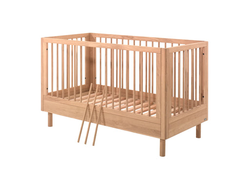 JAXX Forrest Baby/Toddler Bed 70 × 140 cm Oak – Convertible Wooden Bed
