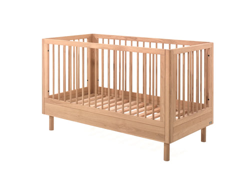 JAXX Forrest Baby/Toddler Bed 70 × 140 cm Oak – Convertible Wooden Bed