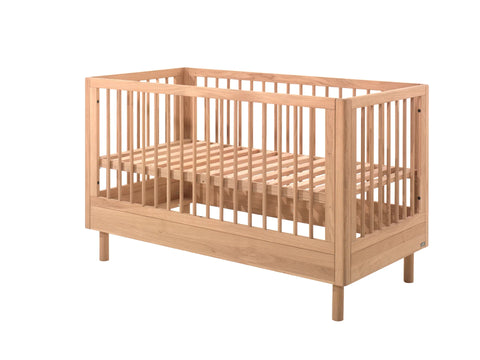 JAXX Forrest Baby/Toddler Bed 70 × 140 cm Oak – Convertible Wooden Bed