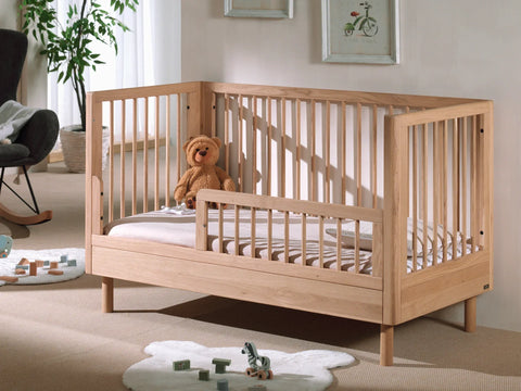 JAXX Forrest Baby/Toddler Bed 70 × 140 cm Oak – Convertible Wooden Bed