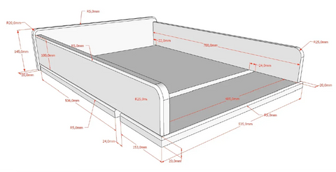 JAXX Forrest Changing Unit Oak – Safe & Stylish Baby Room Accessory