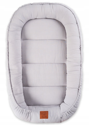 Infantilo Muslin Baby Cocoon in Grey