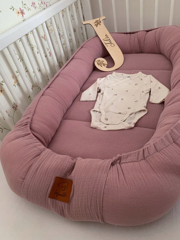 Infantilo Muslin Baby Cocoon in Pink