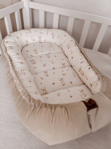 Infantilo Baby Cocoon Velvet and Cotton Satin Premium – Goose